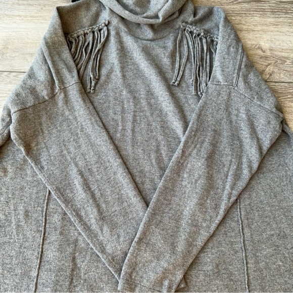 Love  & Legend Cowl Neck Fringe Sweater - Picture 9 of 16